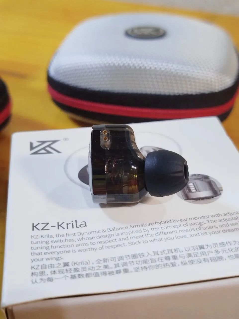 Fone Profissional KZ Krila 1DD + 1BA Tuning - grátis bag - Lacrado! - Foto 2