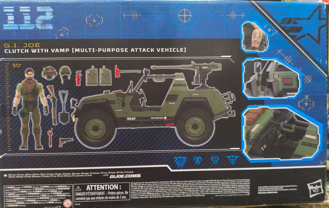 GI JOE CLASSIFIEDS/VAMP ATTACK VEHICLE SEM O CLUTCH - Foto 2