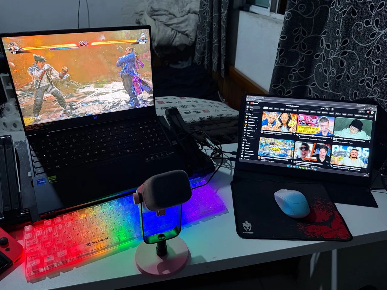 Notebook gamer 4070 i7 com segunda tela 