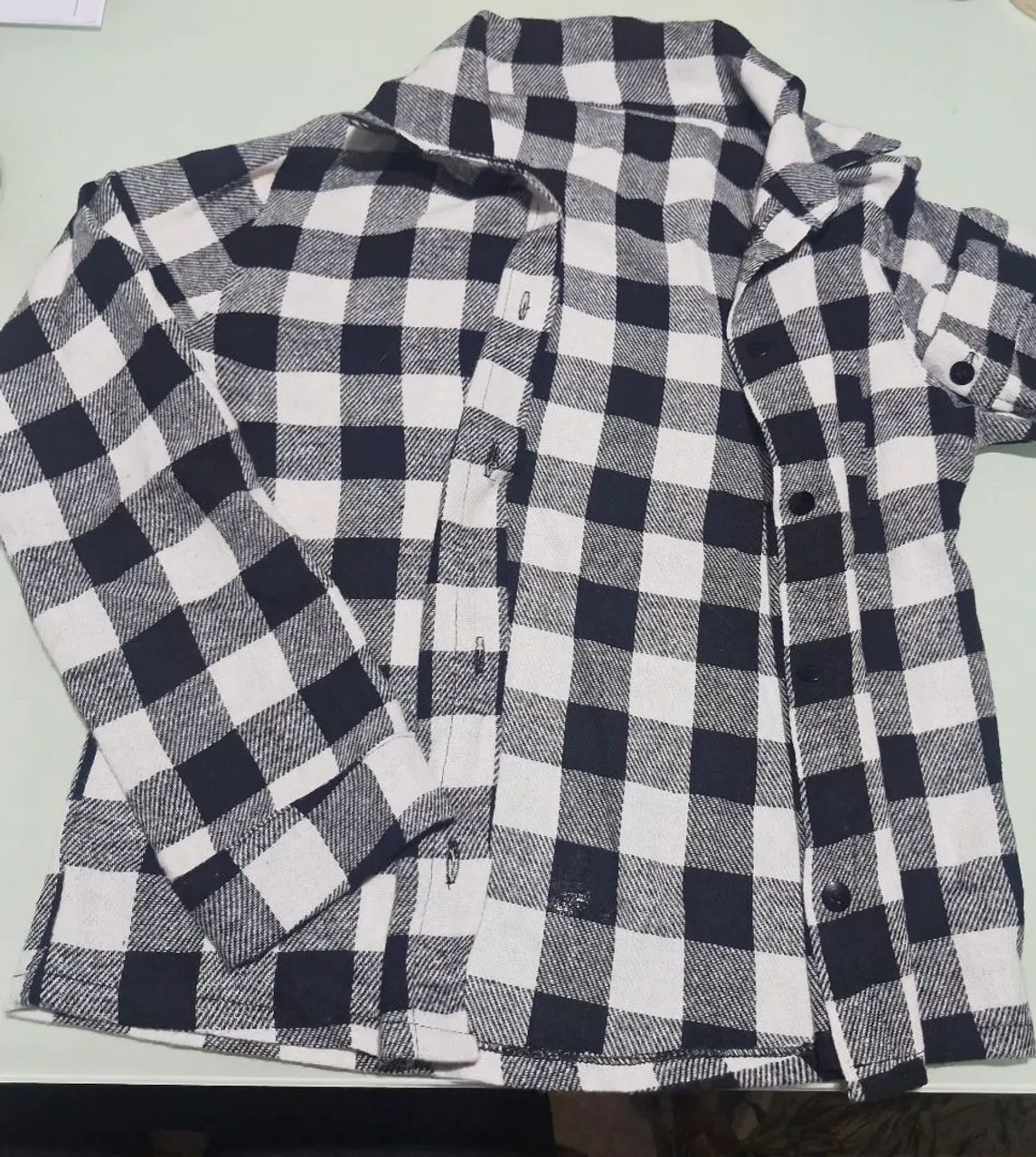 Camisa xadrez infantil
