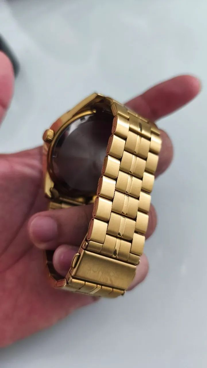 Relógio technos Racer dourado  - Foto 5