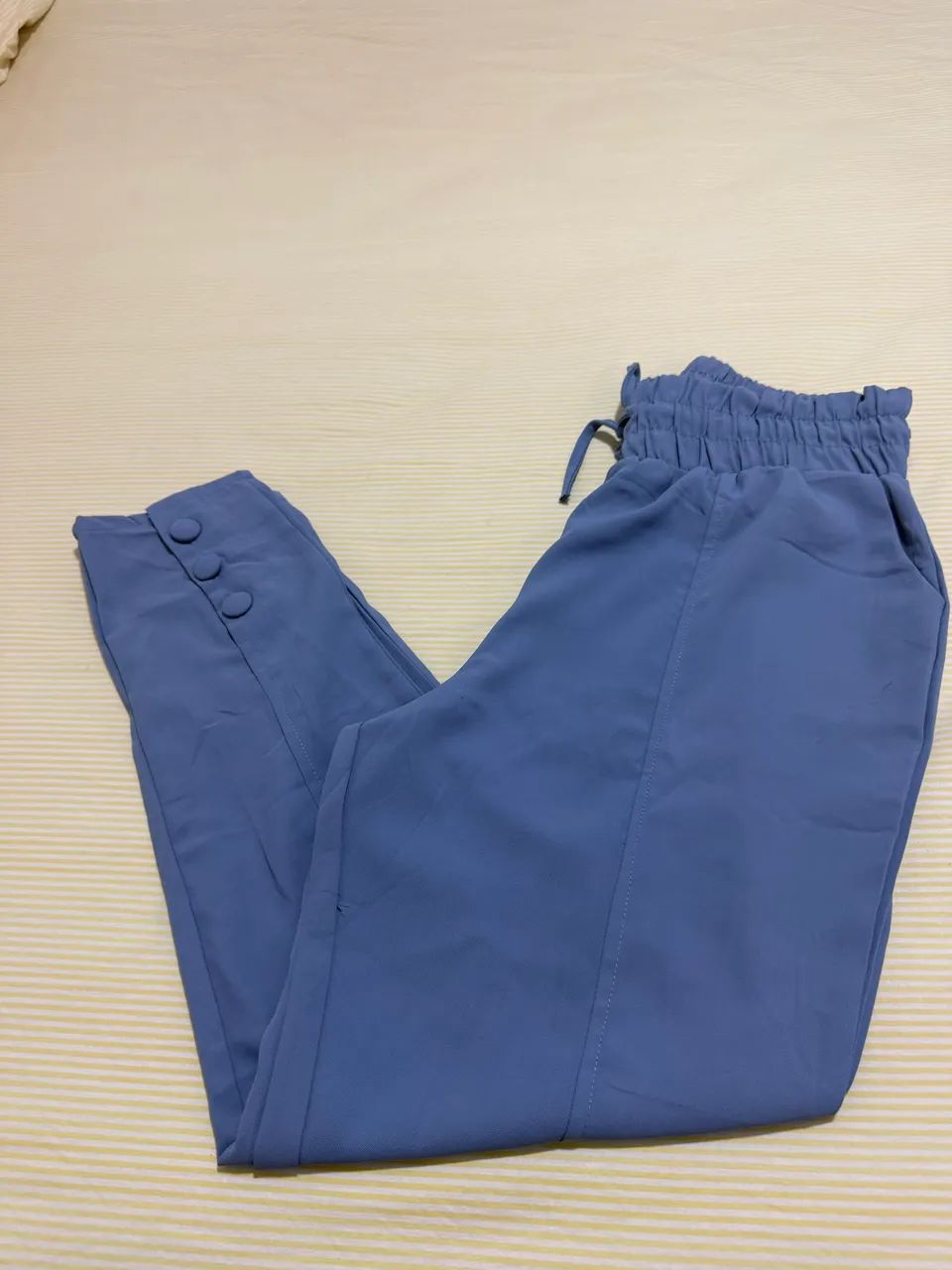 Calça Azul de Elástico 