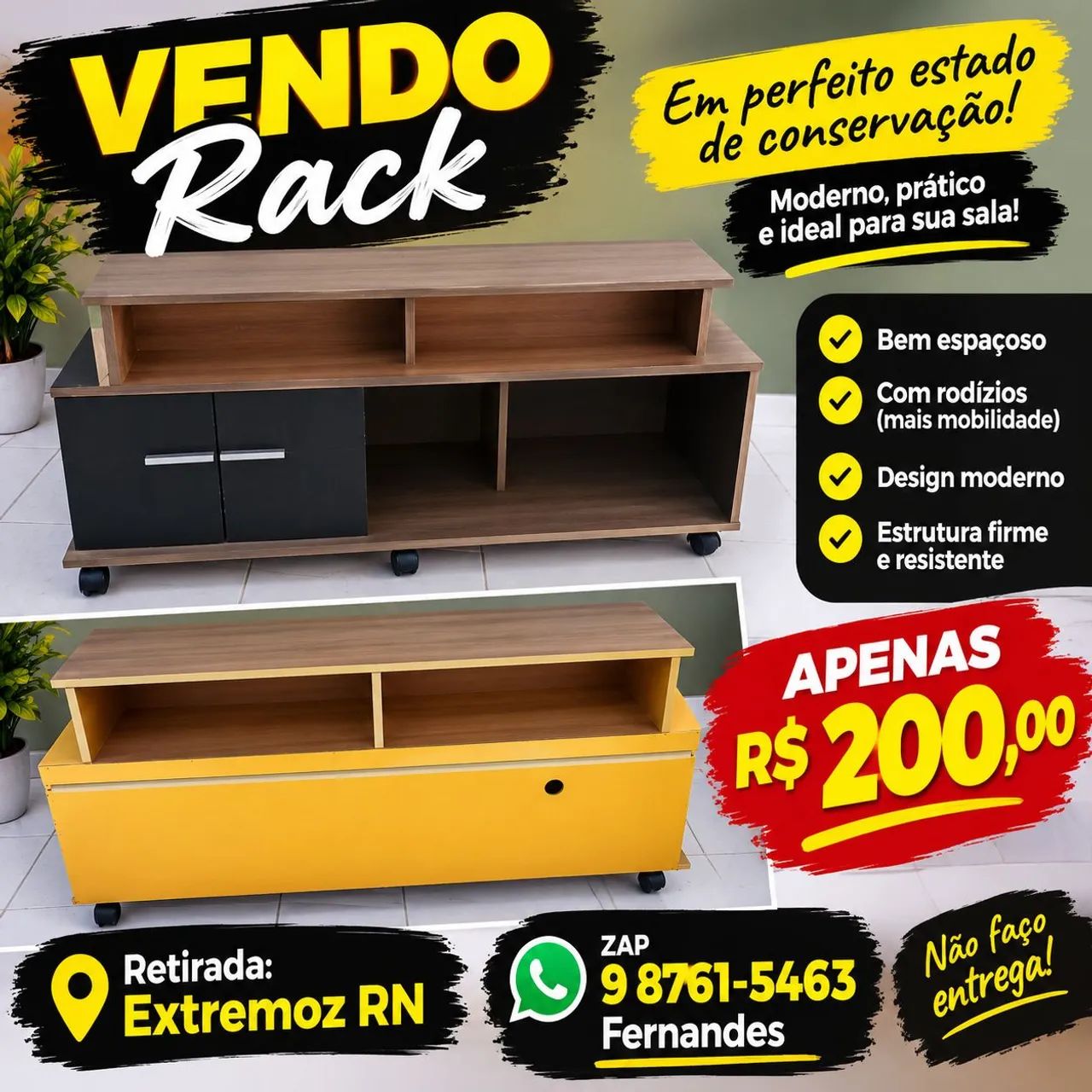 Vendo cama de casal e um Rack também  - Foto 2