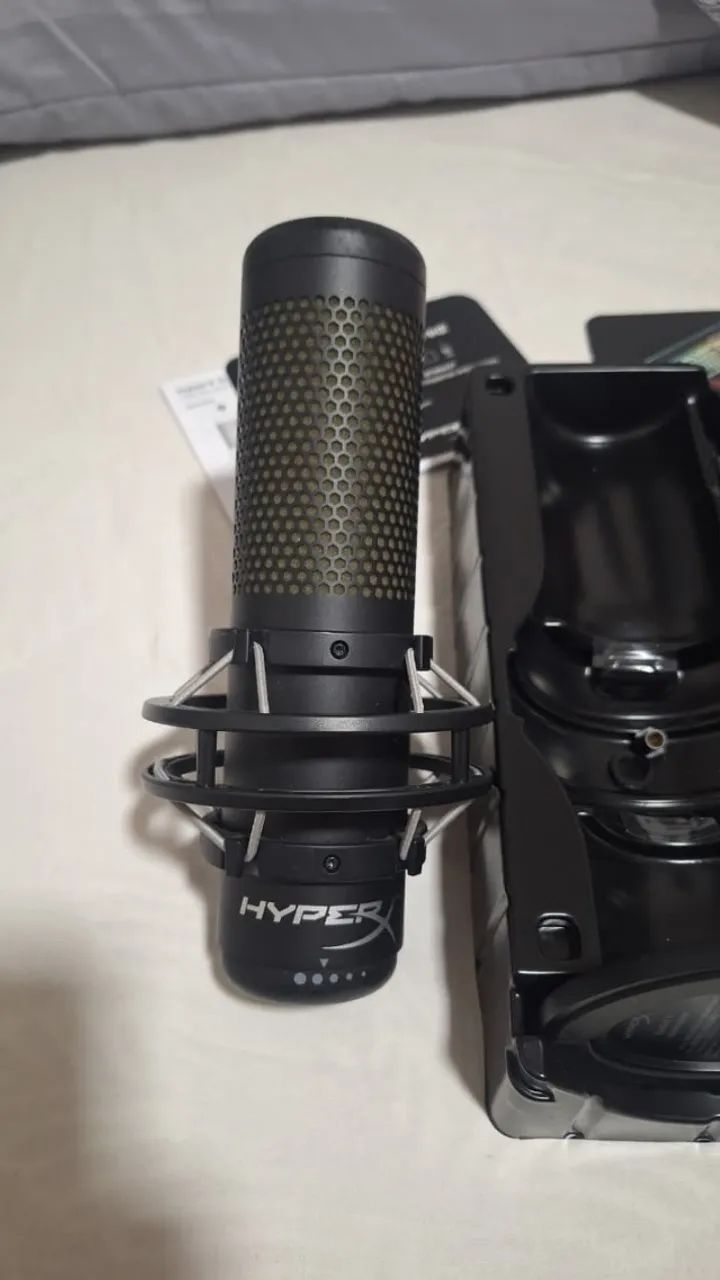 Microfone Gamer HyperX QuadCast S + Suporte Podcast - Foto 5