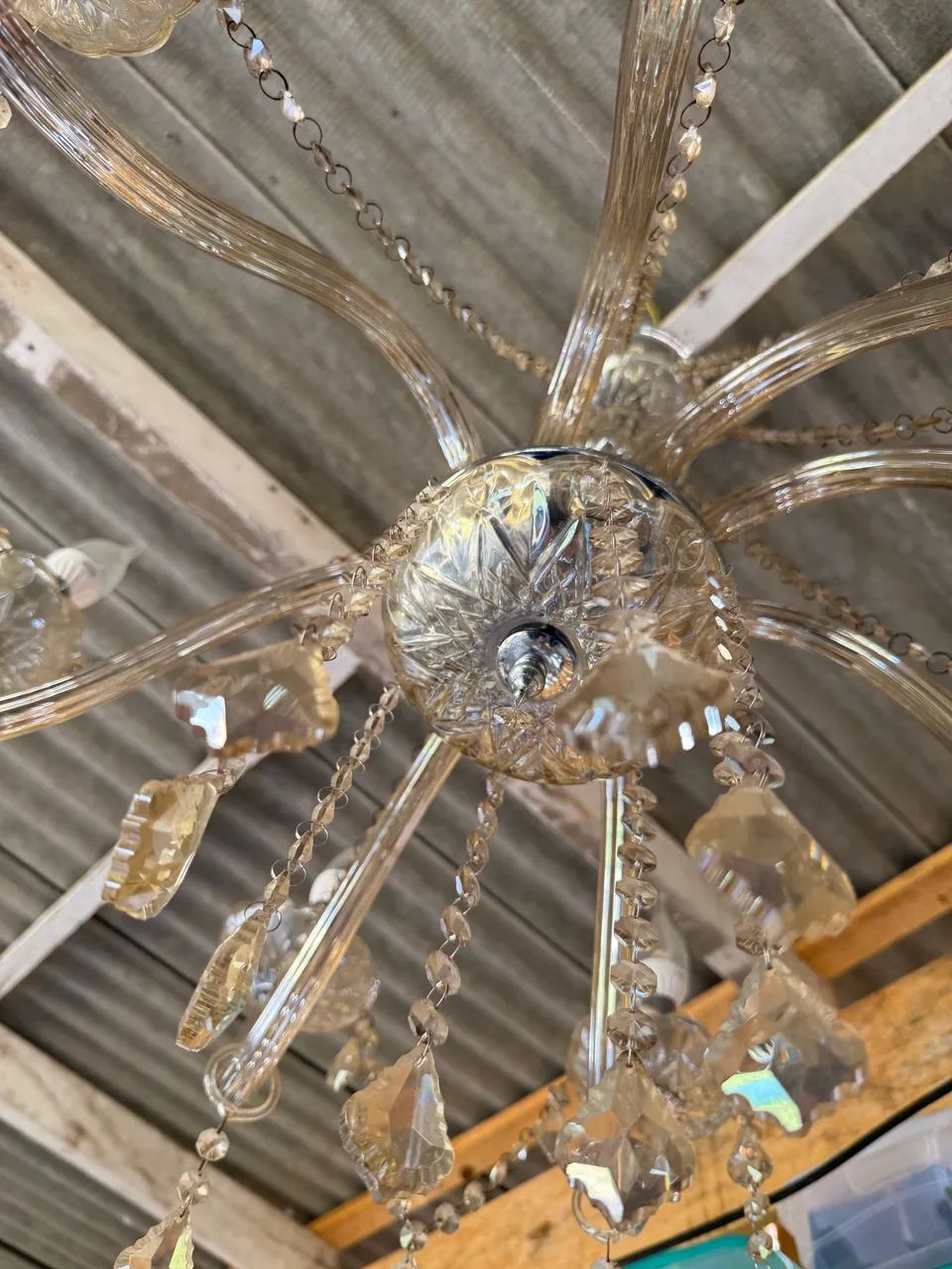 Lustre cristal 8 lâmpadas - Foto 3