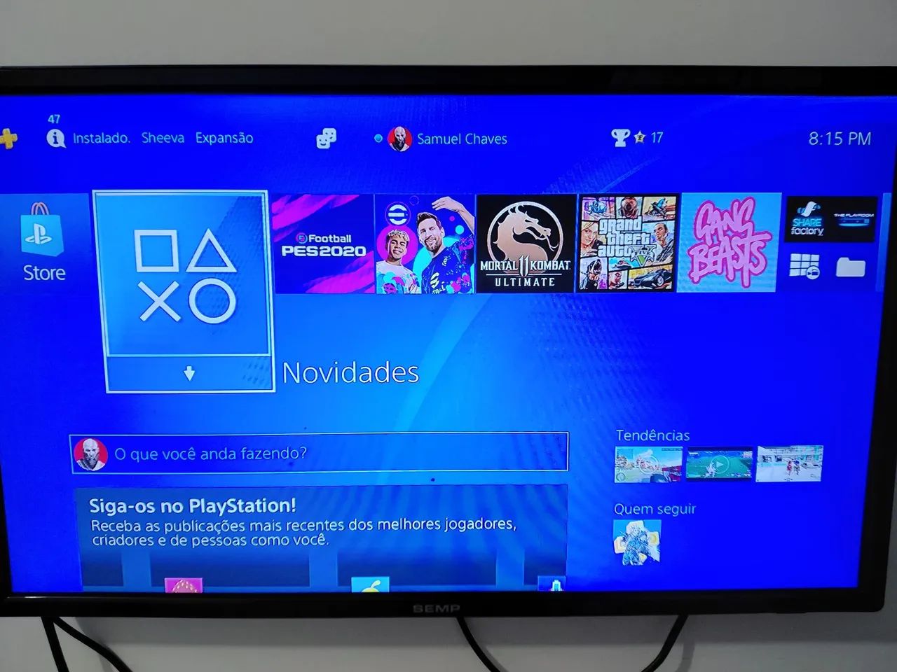 Playstation 4 com 2 controles  - Foto 3