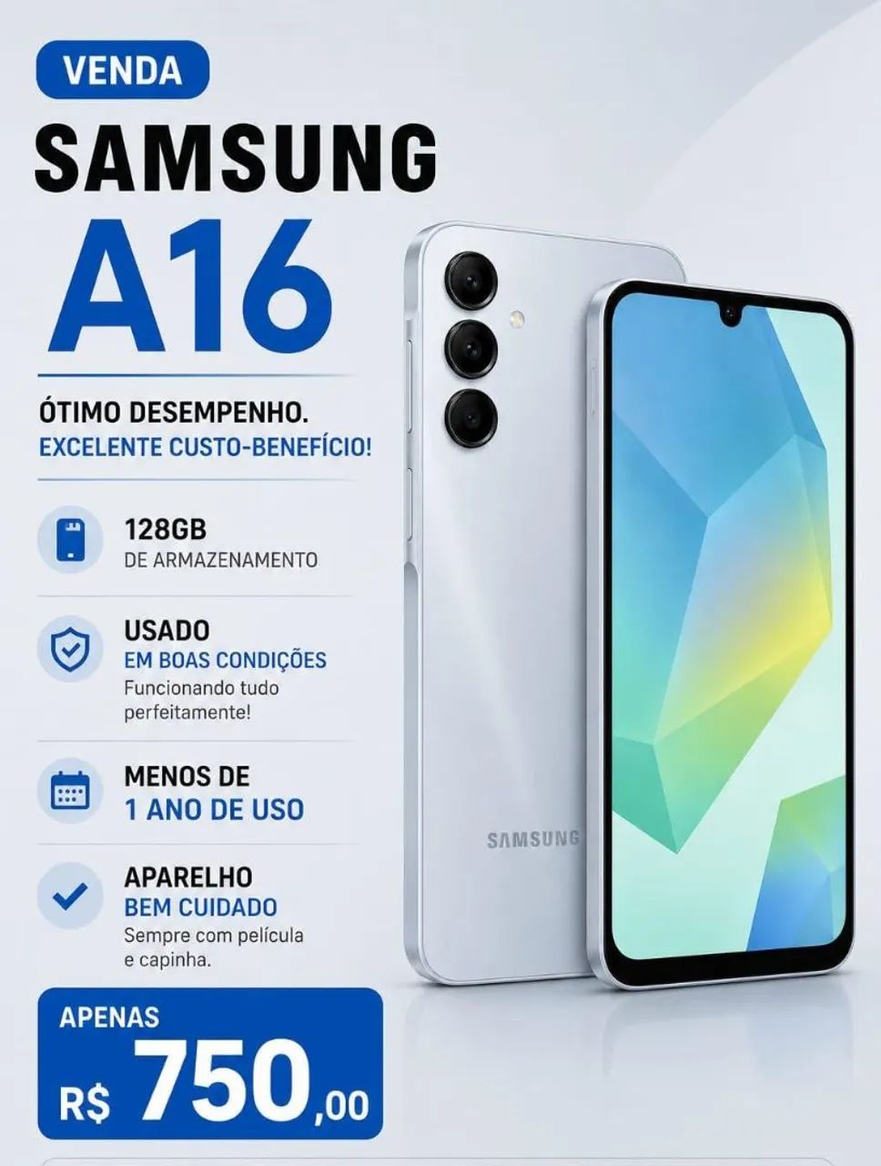 Samsung A16 128GB - EXCELENTE