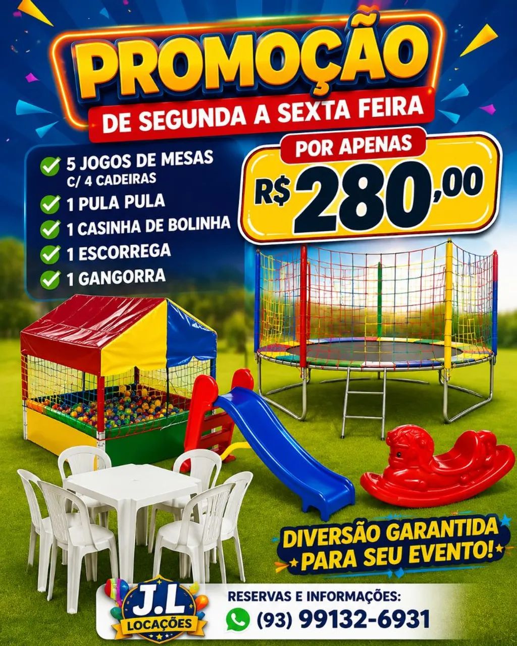 Combo de segunda a sexta 