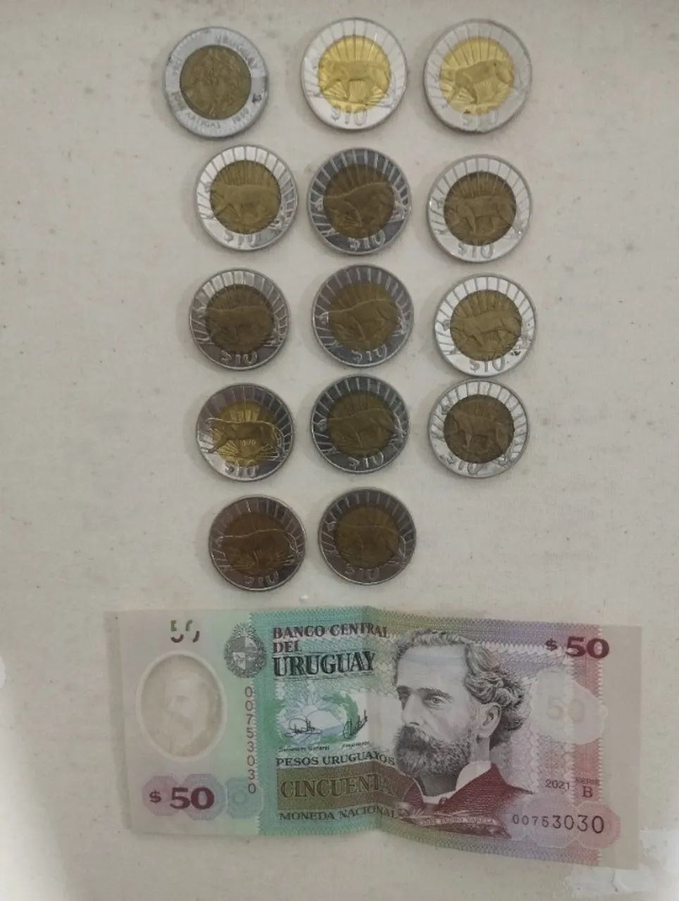 moedas para colecionar de Uruguai  - Foto 4