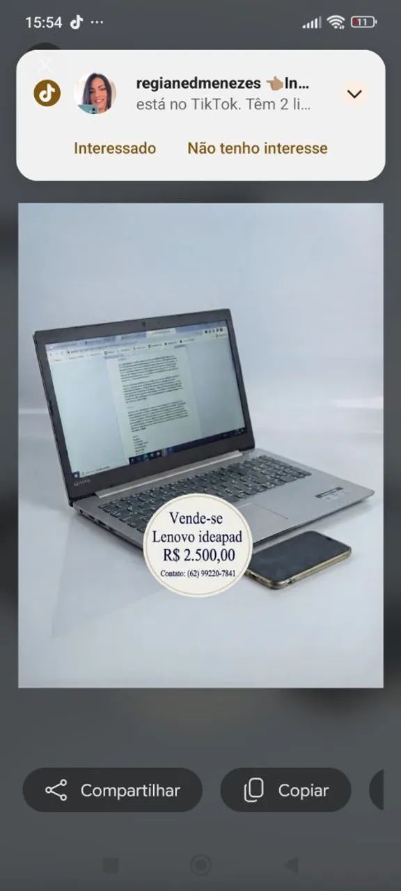 Notebook Lenovo ideapad