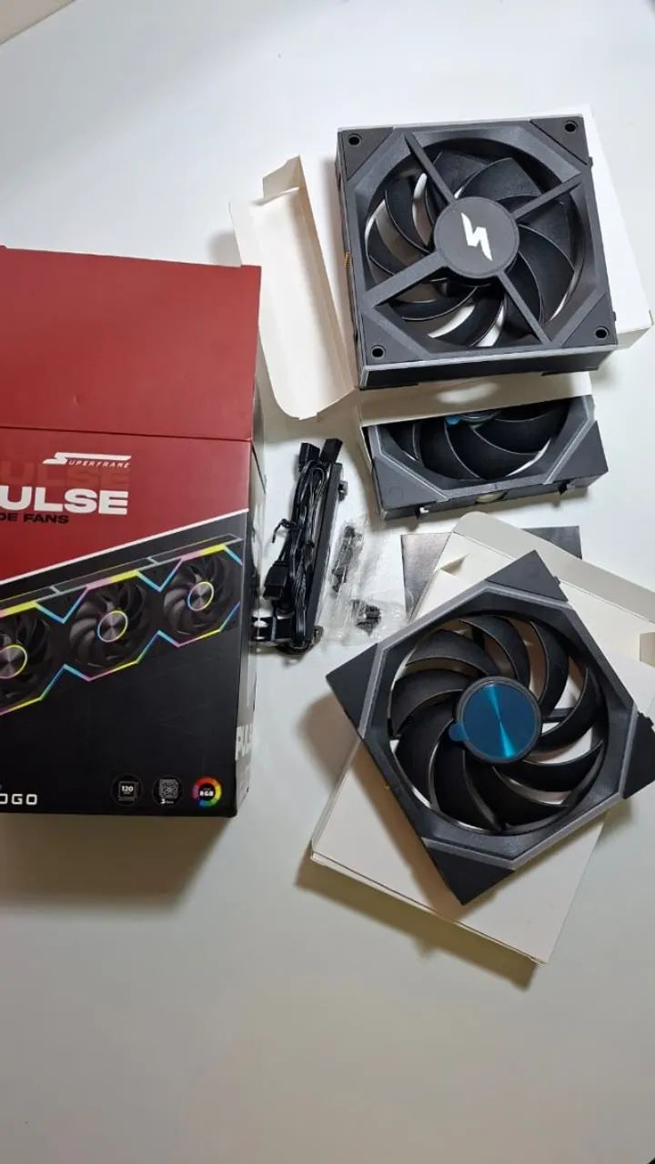 Fan Superframe Pulse ARGB 120mm com 3 unidades - Foto 4