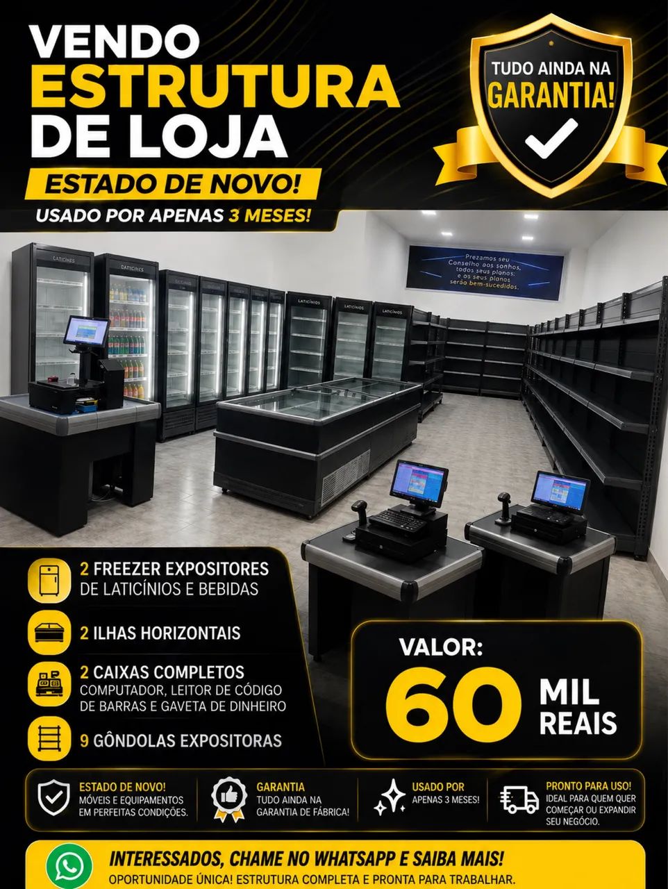Freezer expositor - Loja completa 