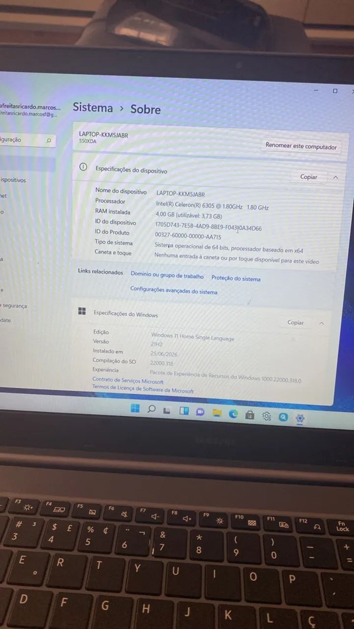 NOTEBOOK SAMSUNG BOOK - INTEL CELERON | WINDOWS 11 - Foto 3