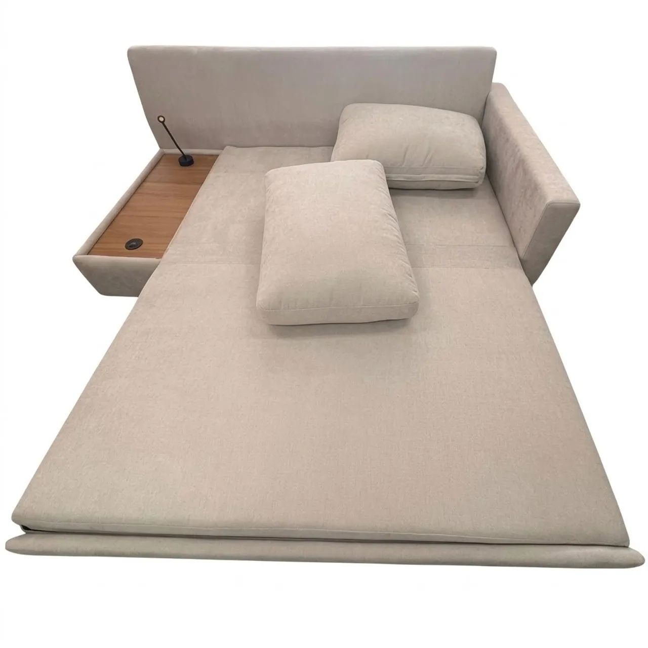 Sofá Cama Allure Ref.8006 2,02 m Linho Bege - GRALHA AZUL/ pronta entrega  - Foto 2