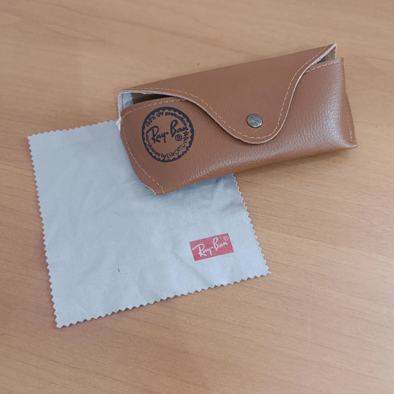 Estojo de Óculos Case de Óculos Ray-Ban + Flanela