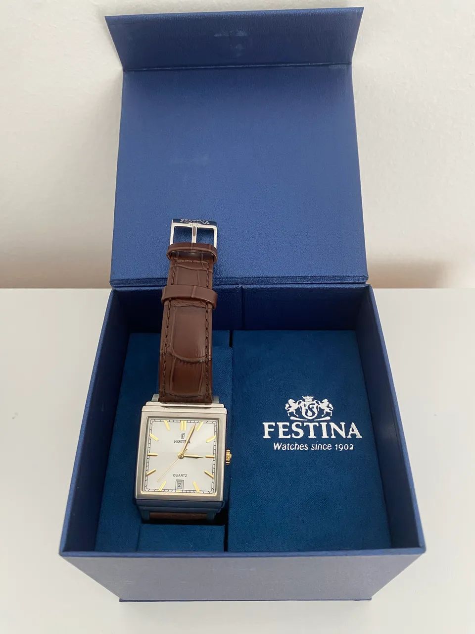 Relógio Festina Masculino Couro Marrom - Foto 3