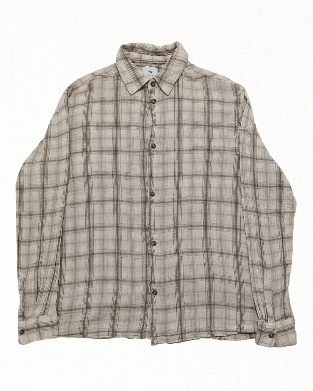 Camisa H&M Regular Fit Manga Longa