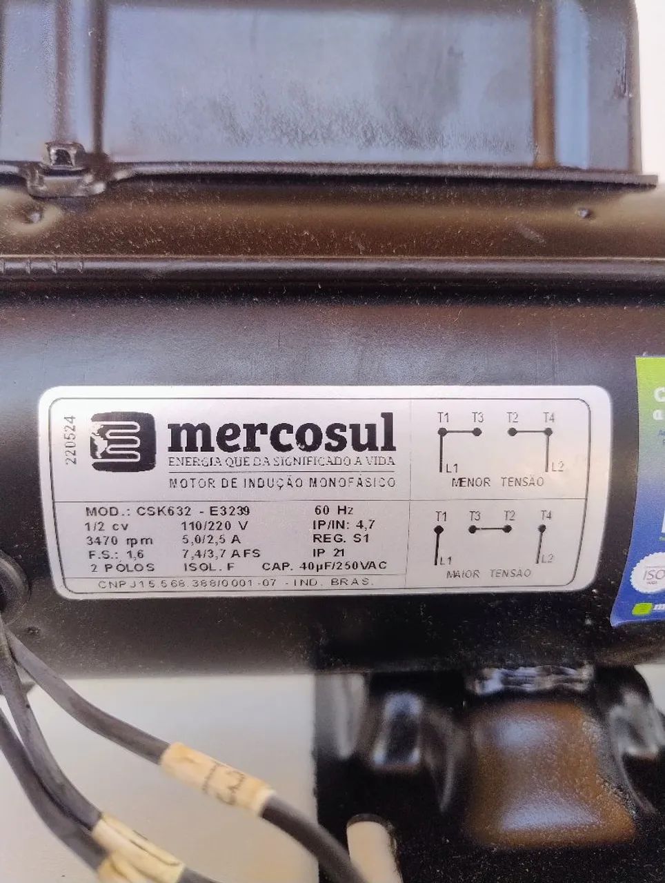 Motor elétrico para bomba de piscina
