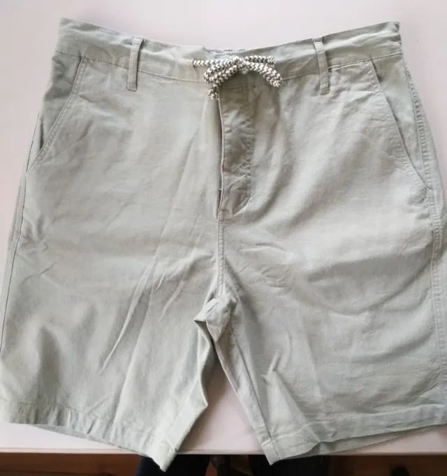 Bermuda Aramis Chino Cotton Sarja Verde - Cinza - Foto 2