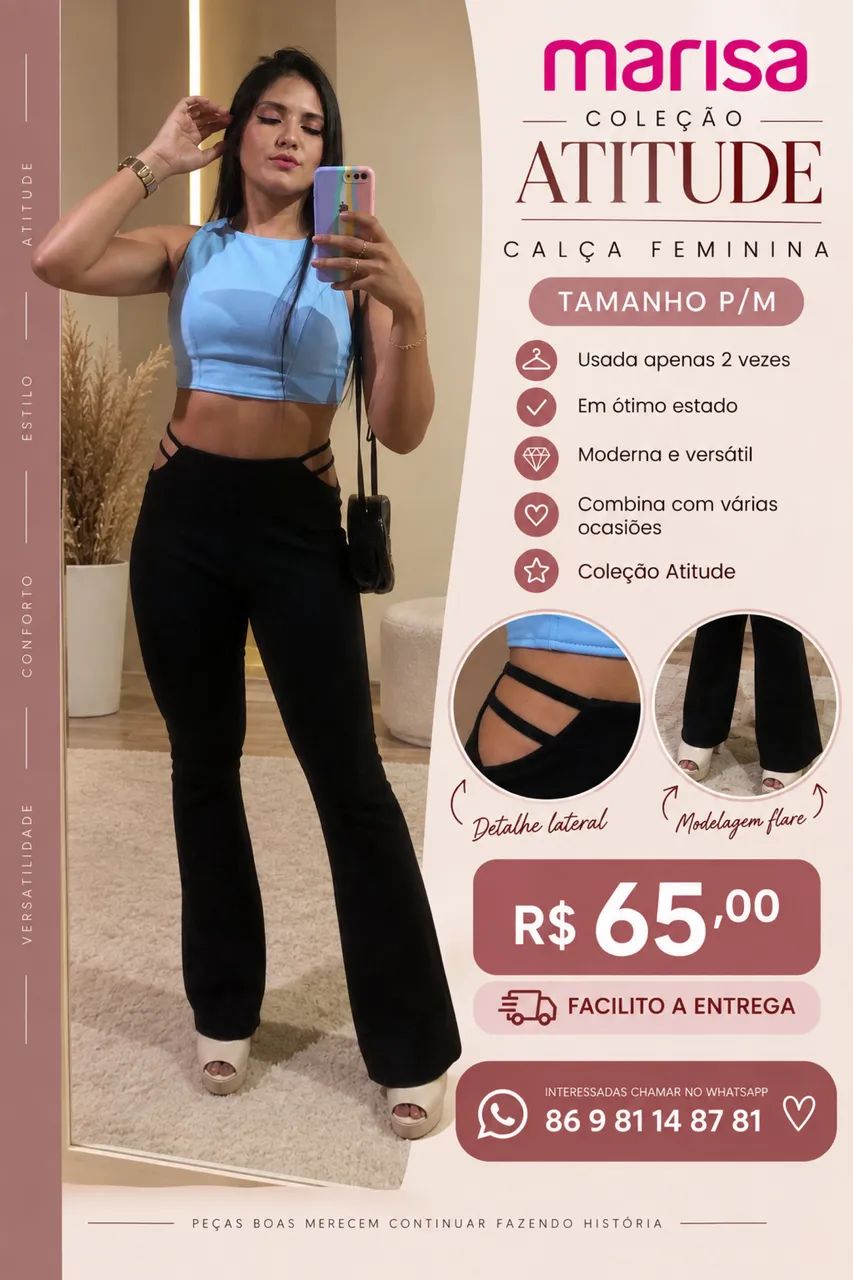 Calça Flare - Marisa coleção Atitude
