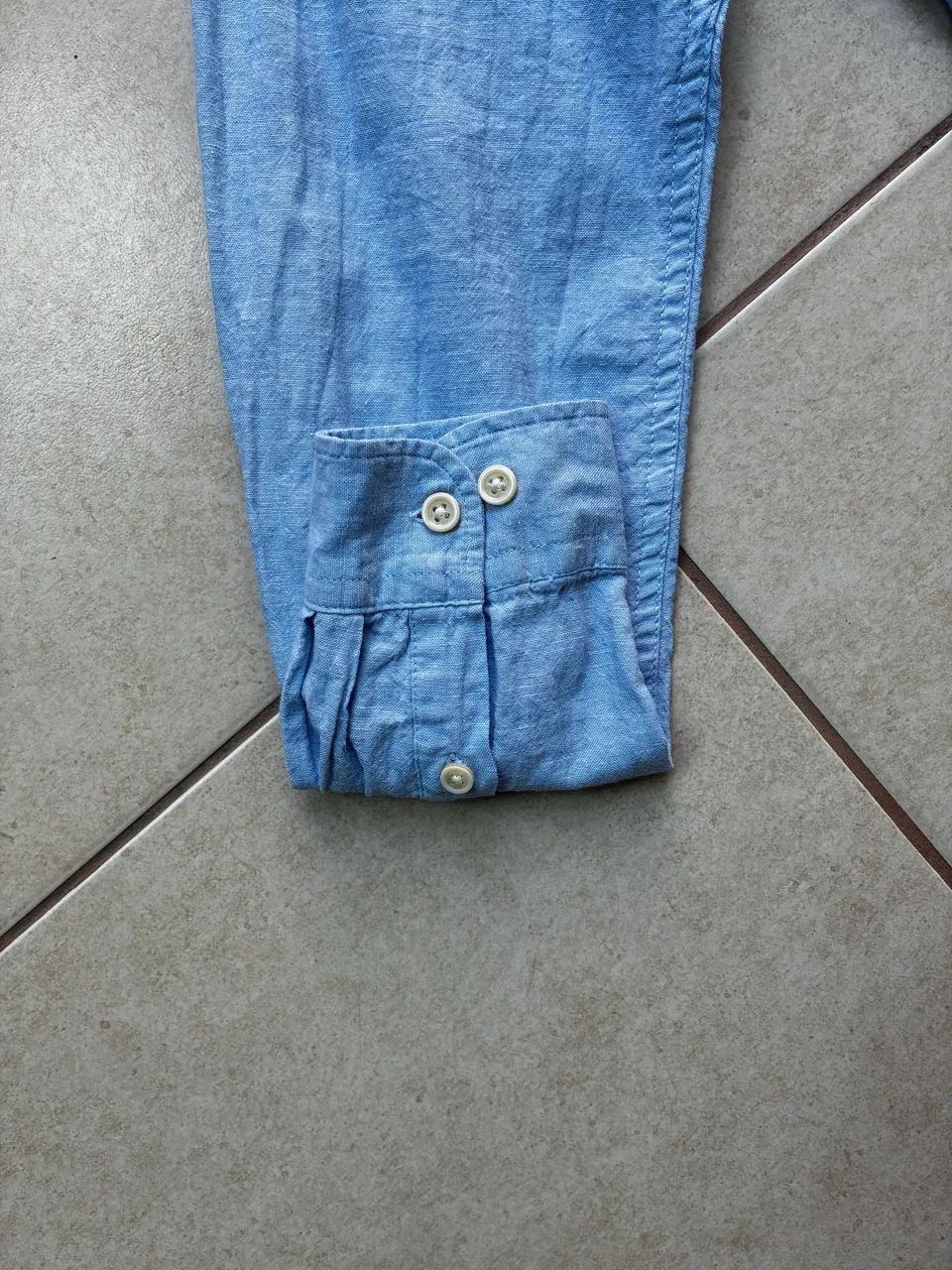 LINHO: camisa social azul P (Marfinno) - Foto 3