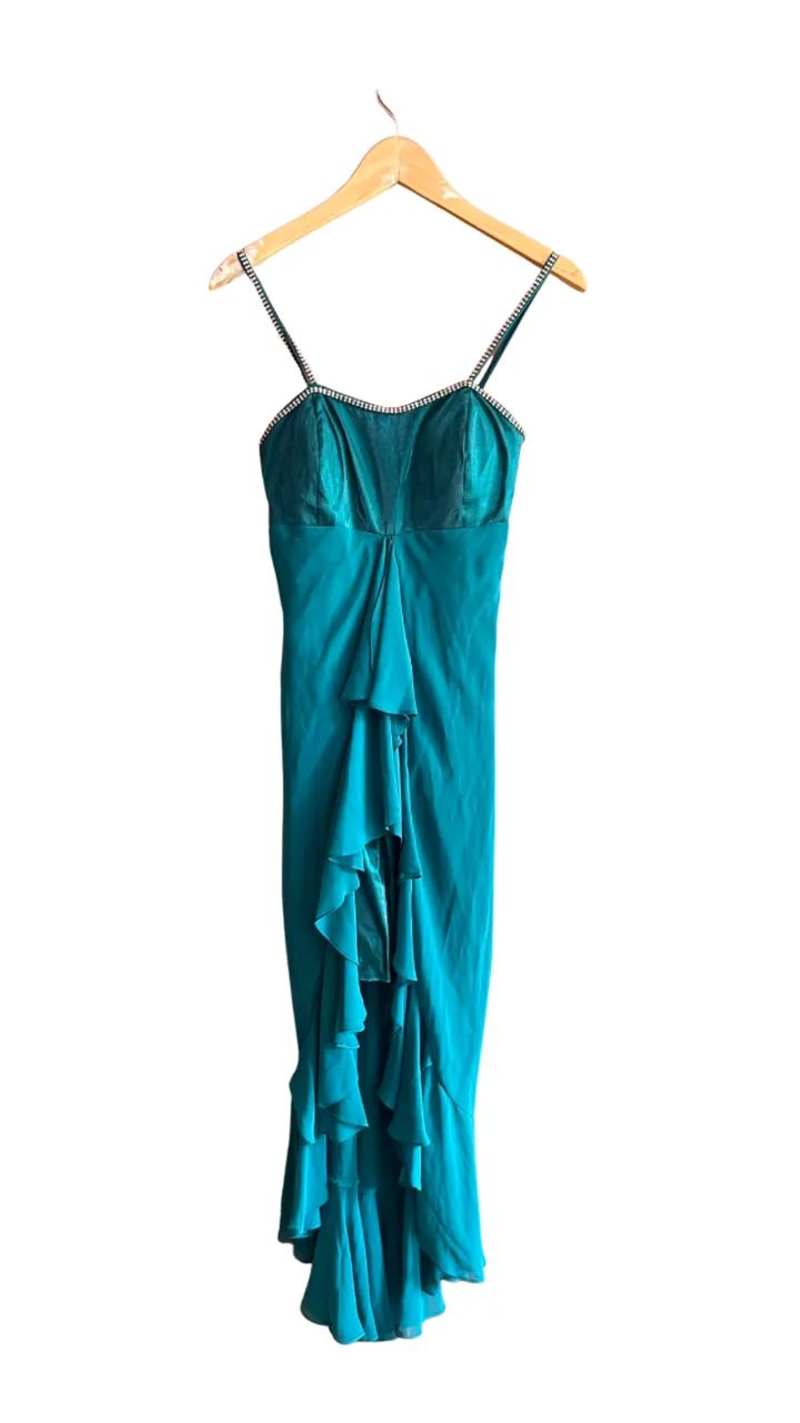 Vestido verde festa