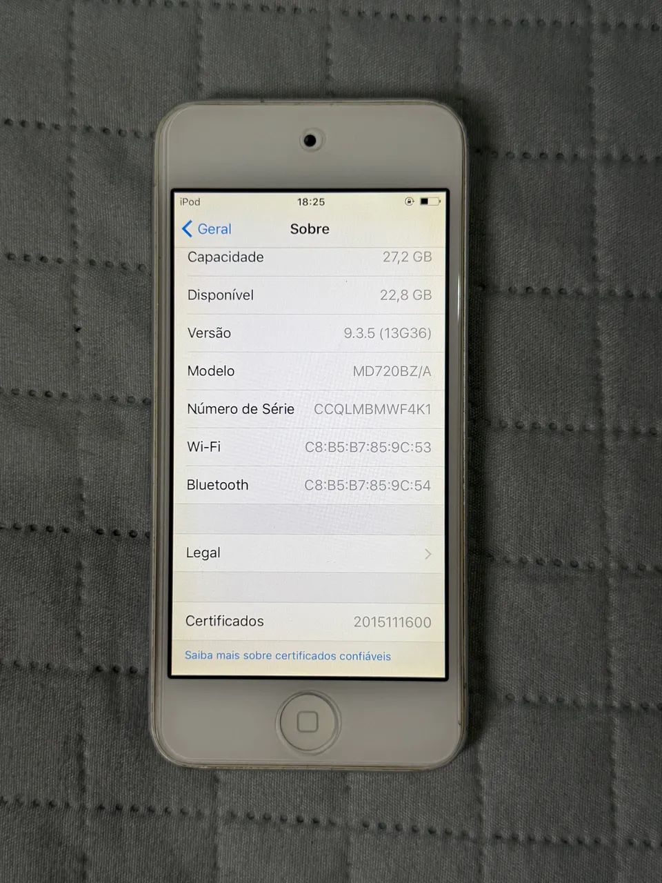 Ipod 5° geração cinza 32gb - Foto 4