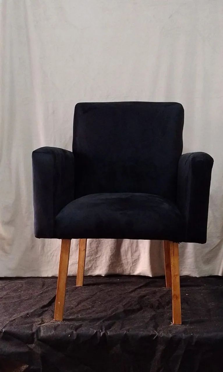 Poltronas para escritório ou salão lindas em veludo  - Foto 3
