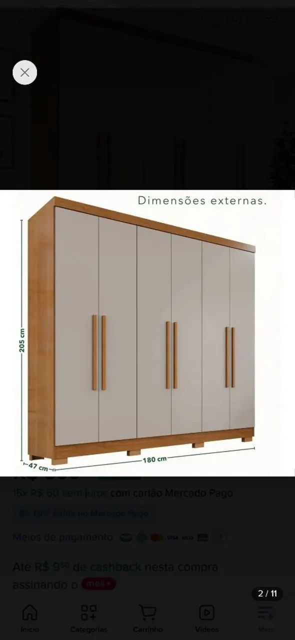 Guarda roupa casal 