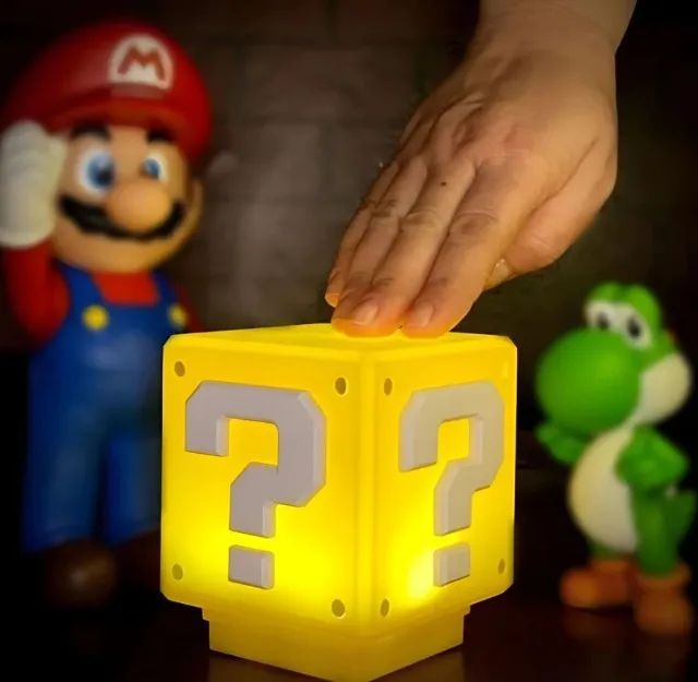 Luminária Bloco Super Mario Com Som - Foto 2
