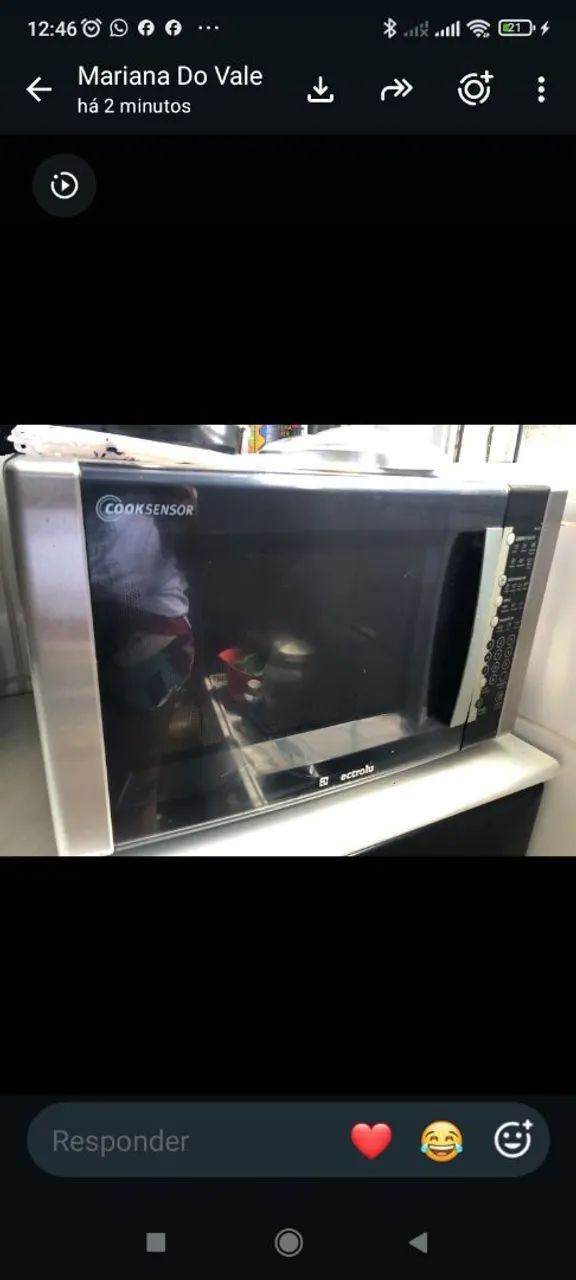 Micro-ondas Electrolux CookSensor 220V - Funcionando Perfeitamente (Venda Rápida) - Foto 2
