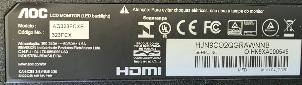 Monitor AOC Agon 32 polegadas. - Foto 2