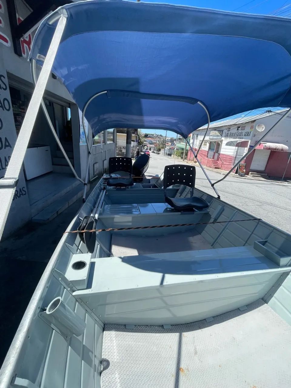 Lancha/barco de alumínio  5 metros  - Foto 5
