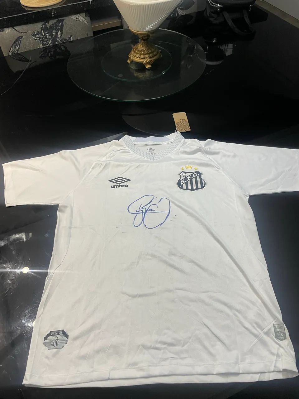 CAMISA SANTOS AUTOGRAFADA NEYMAR JR - Foto 4