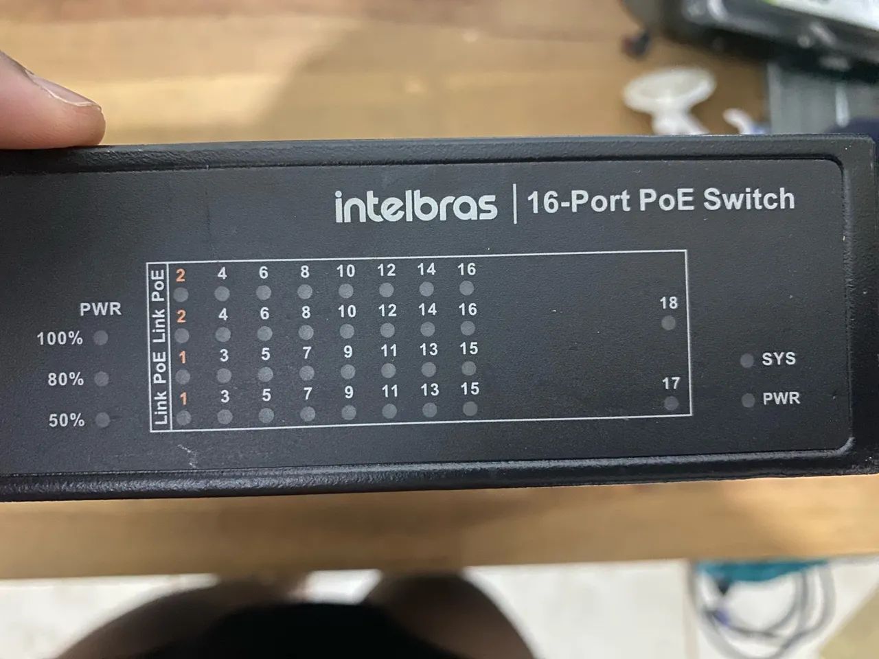 Switch PoE Intelbras 16 Portas - Câmeras IP e Rede