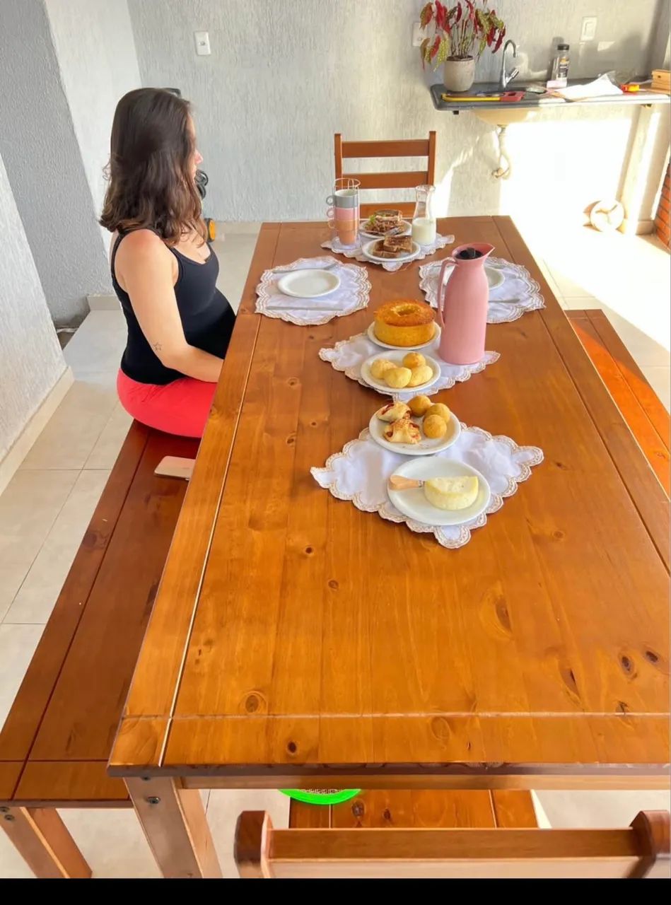 Mesa madeira maciça  - Foto 2