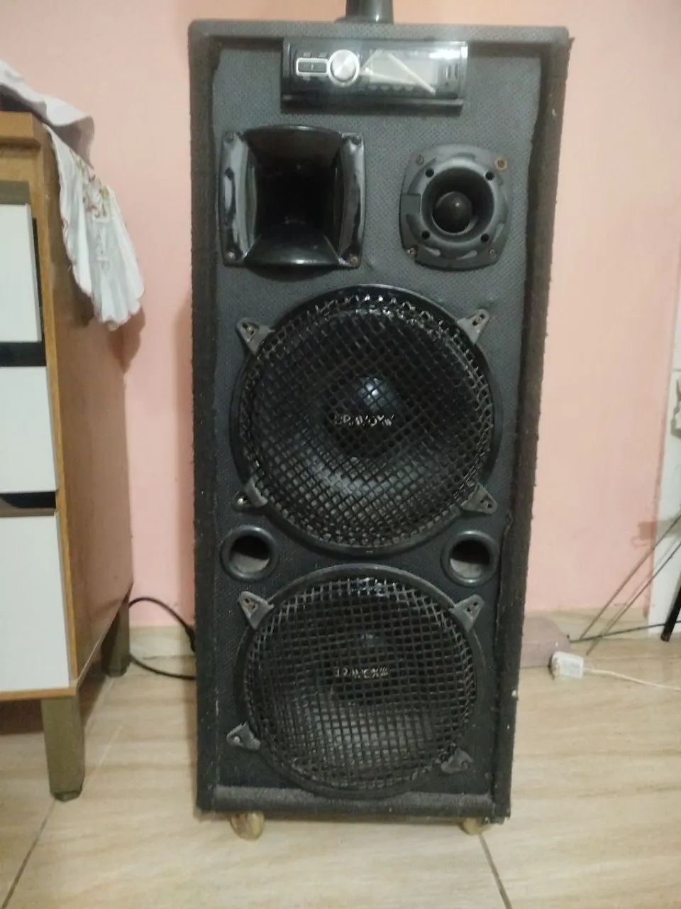 Caixa de som montada Bravox 12 polegadas 