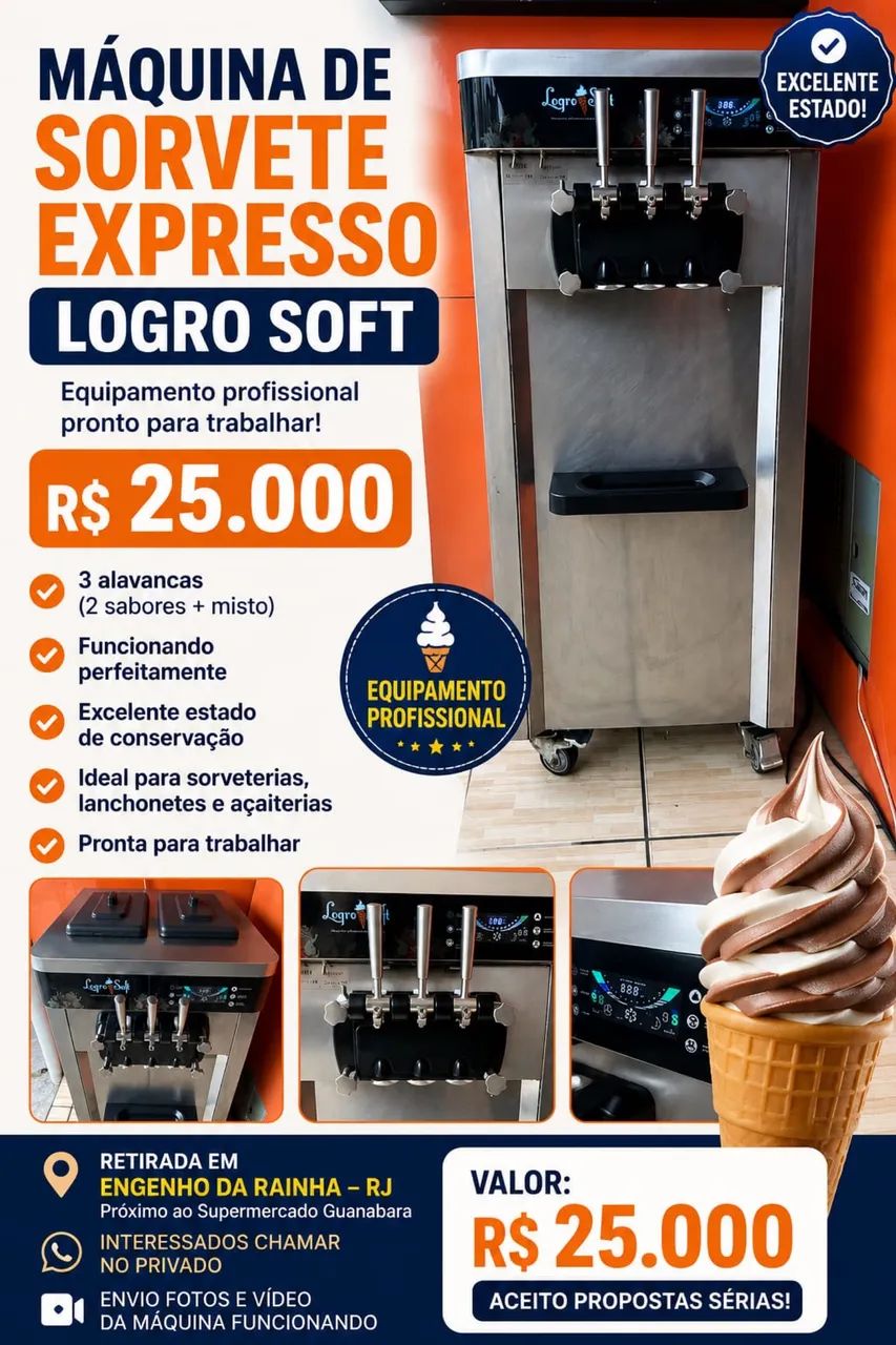 Vendo Maquina de Sorvete