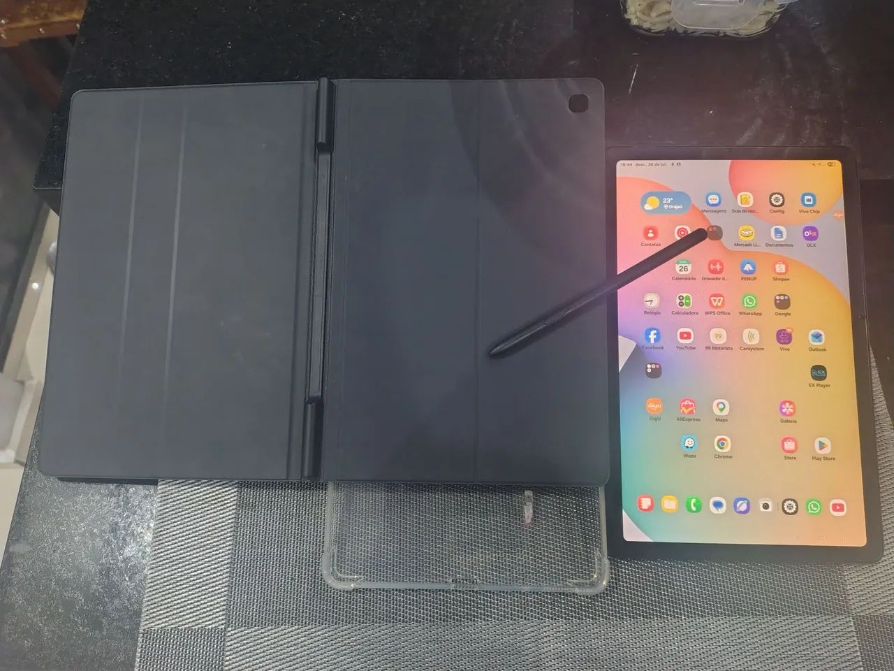 Tablet S6 Lite 4G, chip, 64 de memória com SPen e caixa - Foto 4