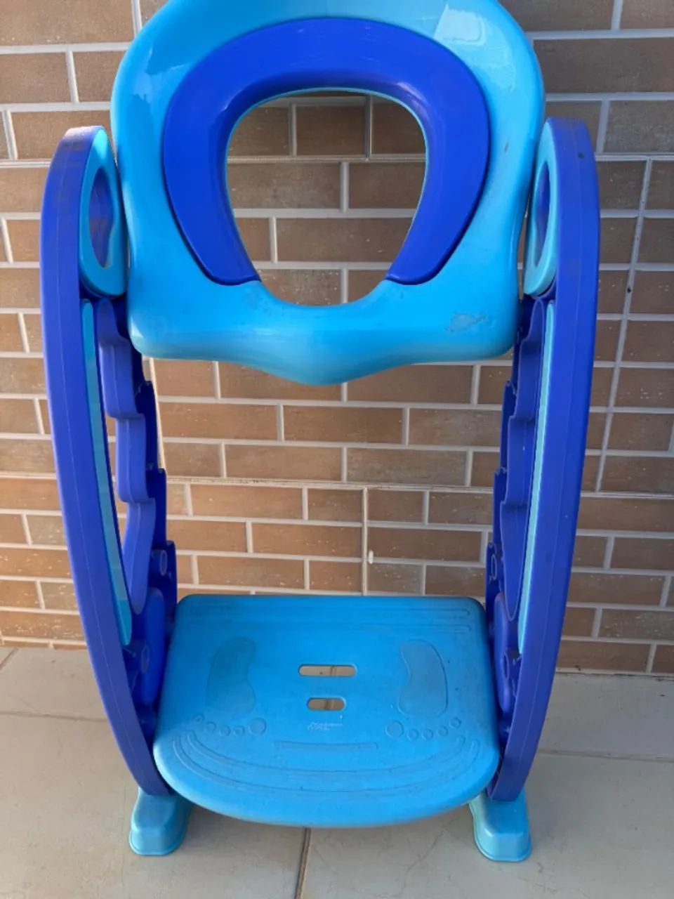 Redutor De Assento Com Escada Multikids Baby - Bb051 Azul - Foto 2