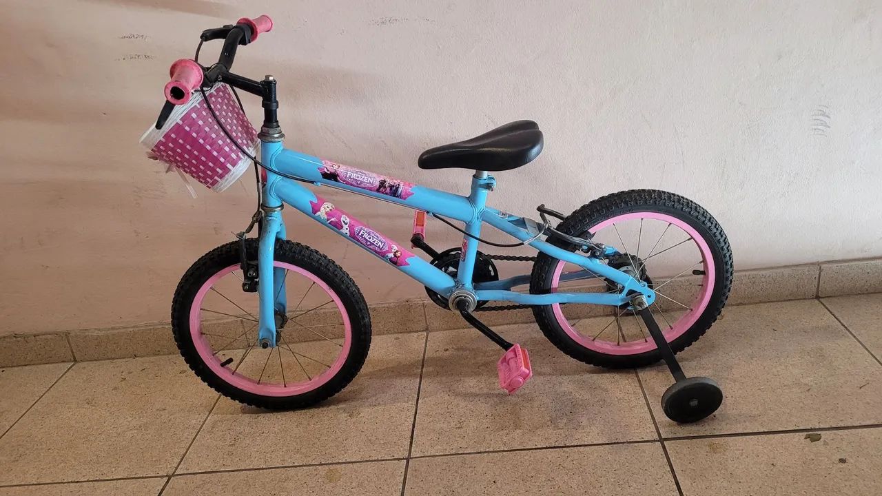 Bicicleta frozen infantil