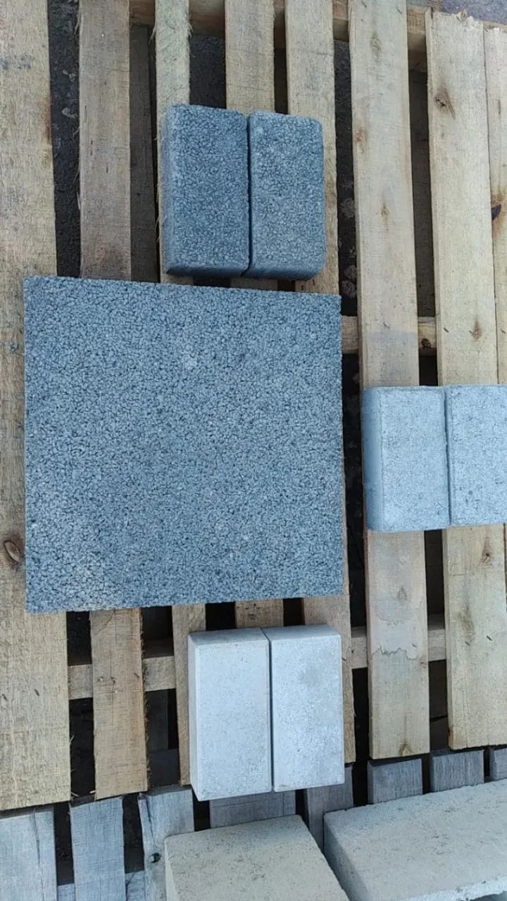  Piso drenante 40x40x06 cm - permite o escoamento da água para o solo