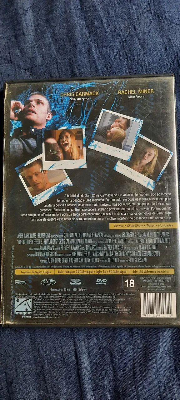 DVD EFEITO BORBOLETA REVELAÇÃO ORIGINAL  - Foto 2
