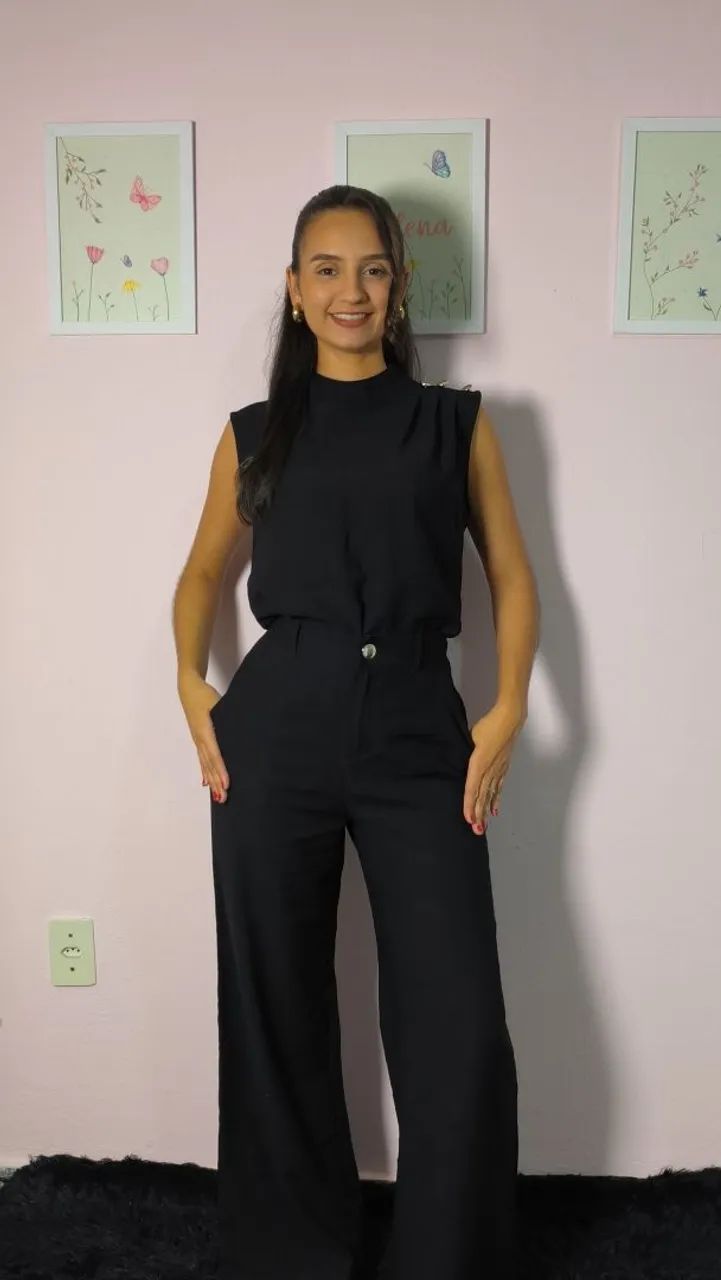 Blusa e calça feminino calça elegante - Foto 2