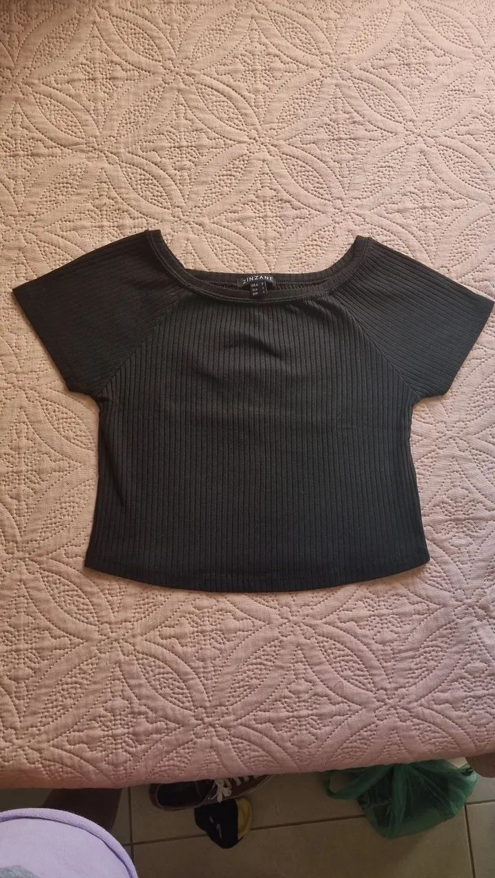 Cropped preto - Zinzane