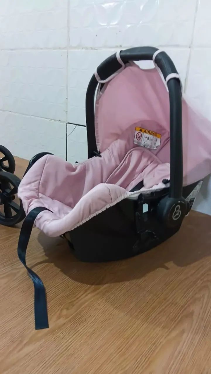 Carrinho Galzerano e bebê conforto  - Foto 5