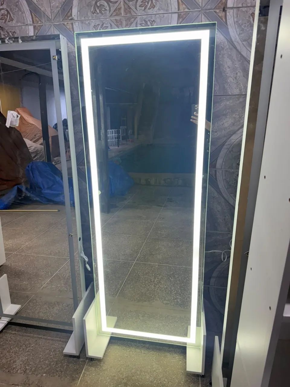 Espelho de Led jateado 