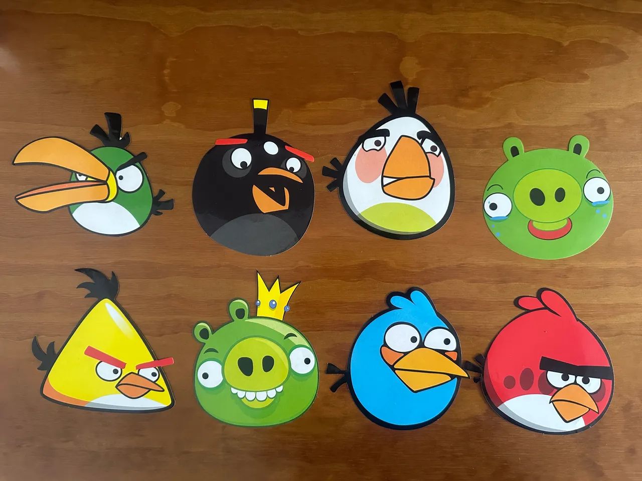 Adesivos grandes Angry Birds 11cm cada