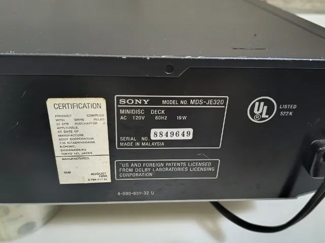 MINI DISC SONY MDS-J320 - Foto 4