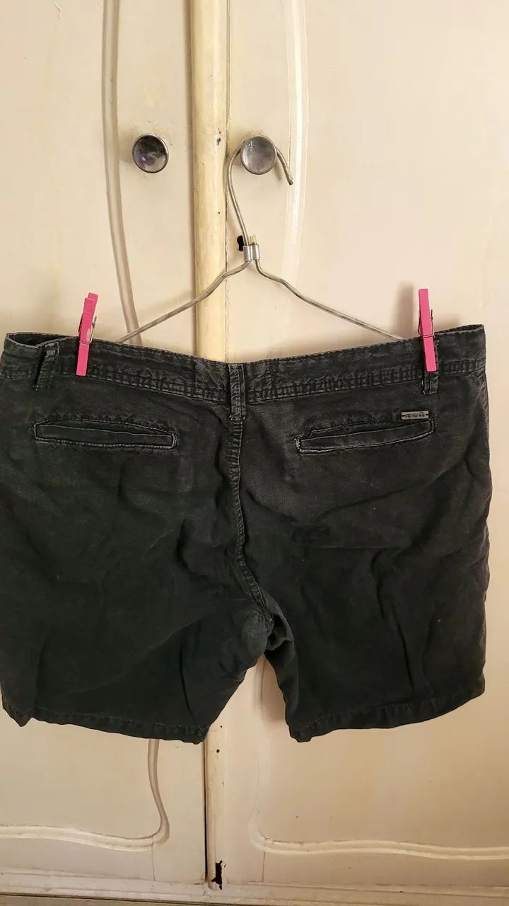 2 bermudas 40 reserva brim preto  - Foto 3